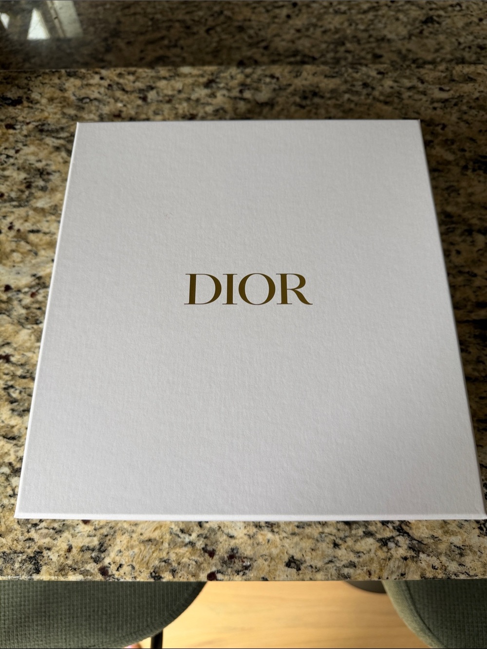 Dior White Box with Gold Logo